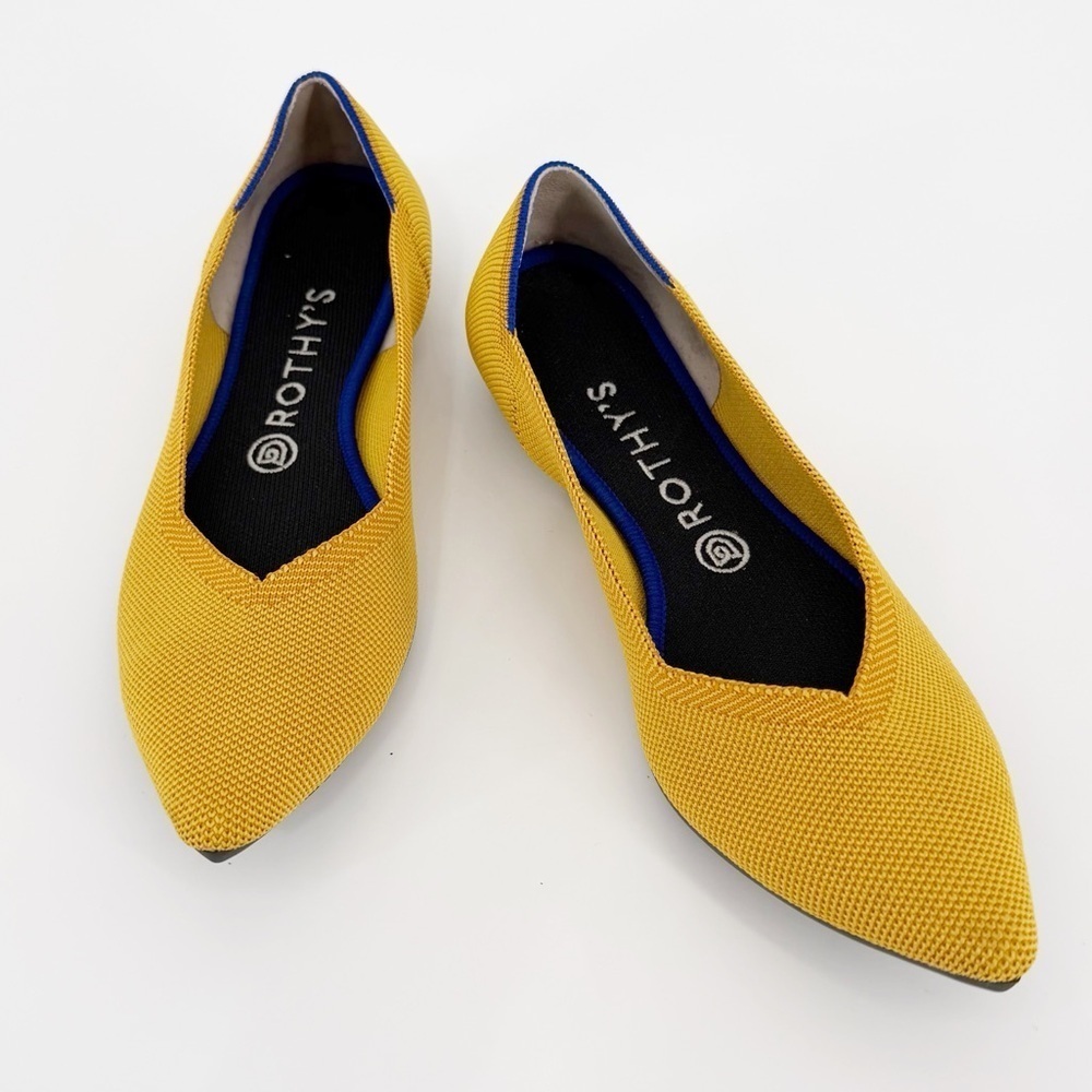 Rothy's Marigold Pointed Toe Flats
